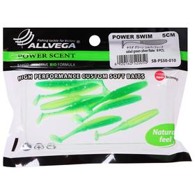 

Приманка съедобная Allvega Power Swim 5 см, 1 г, salad green silver flake 8 шт.