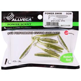 

Приманка съедобная Allvega Power Swim 5 см, 1 г, green smoke 8 шт.