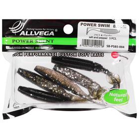 

Приманка съедобная Allvega Power Swim 8,5 см, 5,5 г, salt and pepper 5 шт.