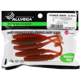 

Приманка съедобная Allvega Power Swim 8,5 см, 5,5 г, motor oil 5 шт.