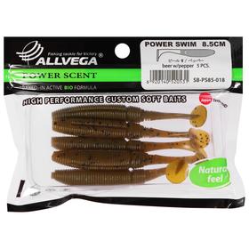 

Приманка съедобная Allvega Power Swim 8,5 см, 5,5 г, beer w/pepper 5 шт.