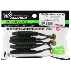 

Приманка съедобная Allvega Power Swim 8,5 см, 5,5 г, watermelon seed 5 шт.