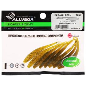 

Приманка съедобная Allvega Dream Leech 7 см, 1,2 г, green pumpkin 8 шт.