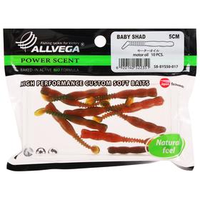 

Приманка съедобная Allvega Baby Shad 5 см, 0,97 г, motor oil 10 шт.