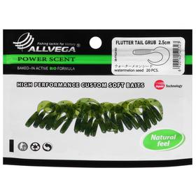 

Приманка съедобная Allvega Flutter Tail Grub 2,5 см, 0,5 г, watermelon seed 20 шт.