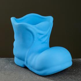 

Кашпо Башмачок, синее, 14 х 9,5 см