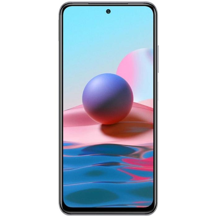 фото Смартфон xiaomi redmi note 10 ru, рст, 6.43", amoled, 4гб, 64гб, 48мп, 8мп, 5000мач, белый