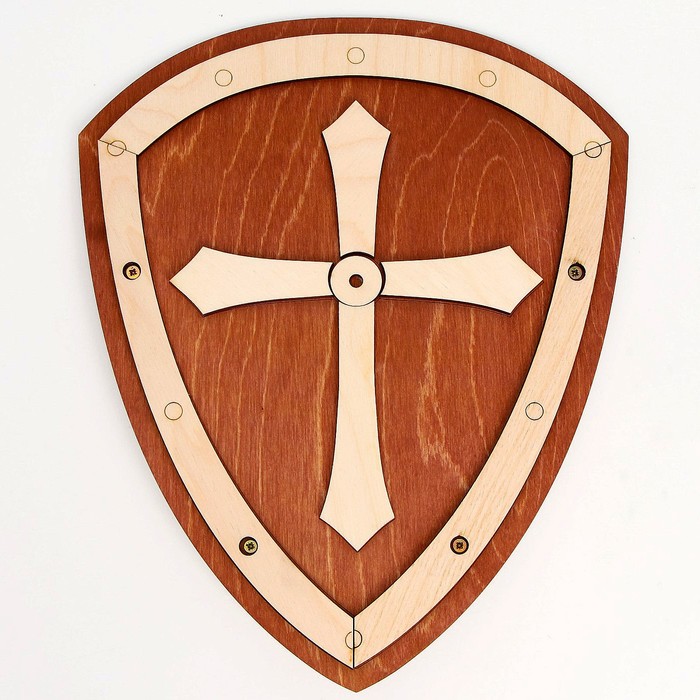 фото Деревянное оружие «щит» 24 × 29 × 3,2 см альтаир