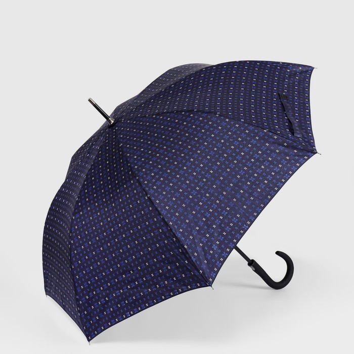 Зонт - трость полуавтоматический «Солидность», 8 спиц, R = 51 см, цвет МИКС