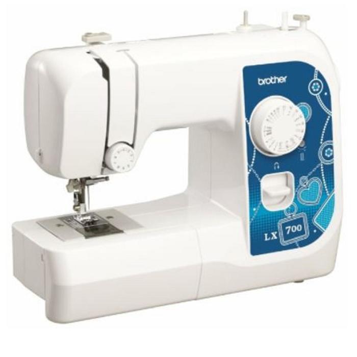 Швейная машина Brother LX 700, 50 Вт, 17 операций, полуавтомат, белый