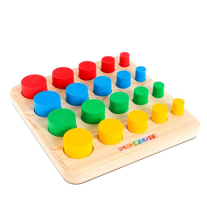 Головоломка «Цветные столбики», 20 элементов smile decor головоломка цветные столбики 20 элементов