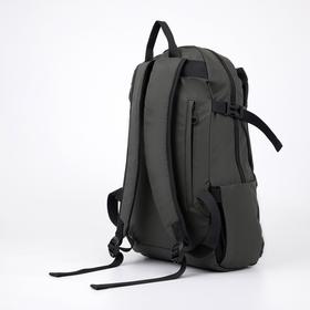 

Рюкзак L-8105, 26*10*40, отд на молнии, 5 н/карманов, с USB, зеленый