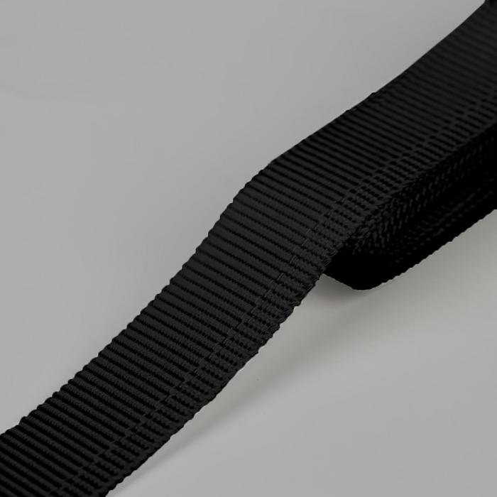Лента брючная, 15 мм, 1,25 м, цвет чёрный