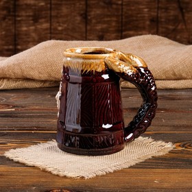 

Пивная кружка "Рак Баня", коричневая, 0.7 л, микс