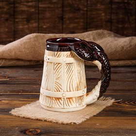 

Пивная кружка "Рак Баня", под шамот, 0.7 л, микс