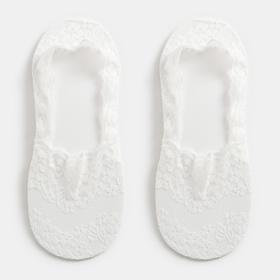 Носки-невидимки женские «Цветочки», размер 36-37 (23 см)