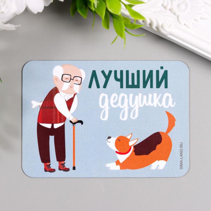 

Магнит винил "Дедушка" 10х7 см