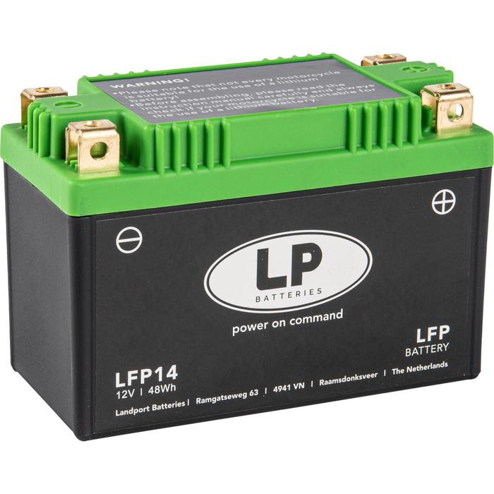 

Аккумулятор Landport LFP14, Литий-ионный, 12В, 4Ач, пуск ток 240А, прямая (+ -)