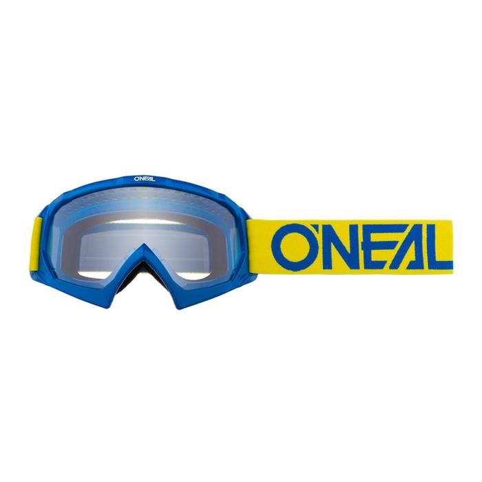Кроссовая маска O’NEAL B-10 Youth, детская, синий, прозрачная линзы