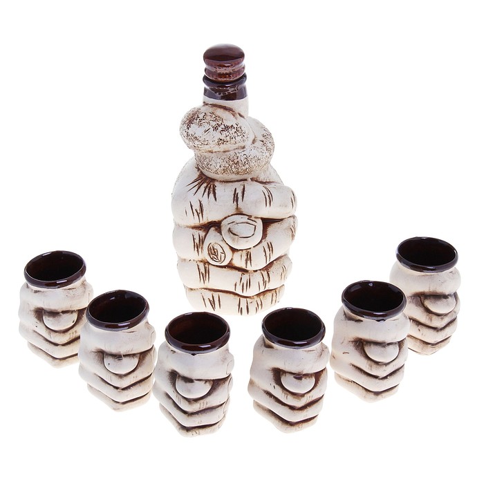 Штоф с рюмками "Дуля" 7 предметов, 0,6 л