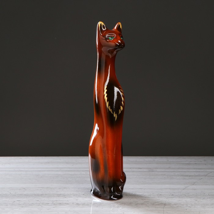 Копилка "Кот Мона" малая, задувка золотом