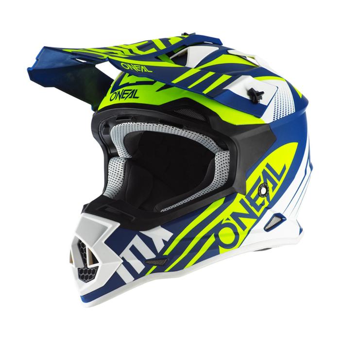 Шлем кроссовый O’NEAL 2Series SPYDE 2.0 цвет синий/желтый, размер M