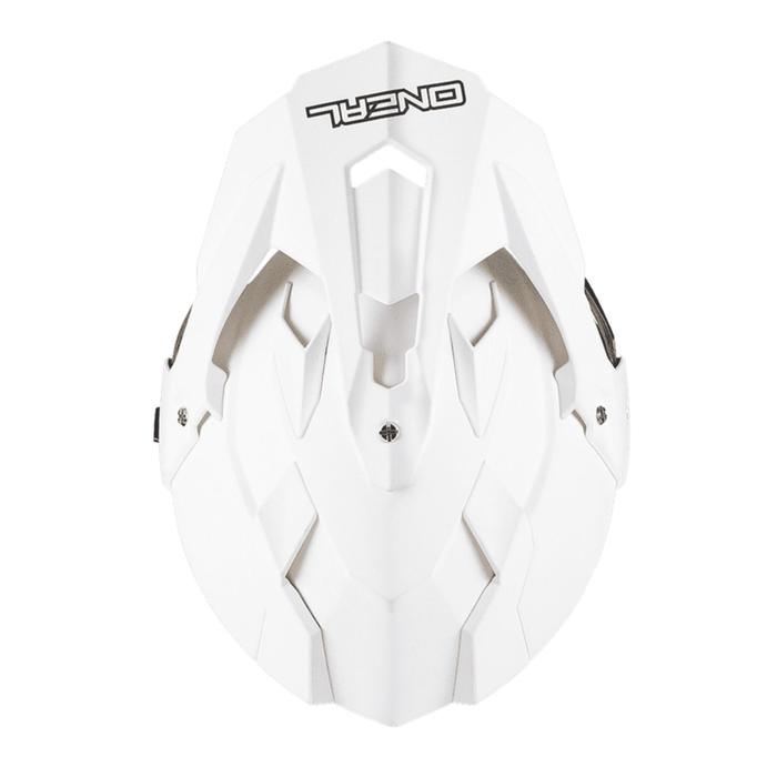 Шлем кроссовый со стеклом O’NEAL Sierra FLAT , матовый, цвет белый, размер M