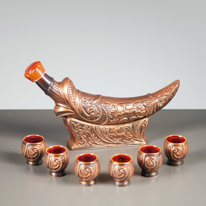 Штоф с рюмками "Кинжал" 8 предметов, 0,33 л