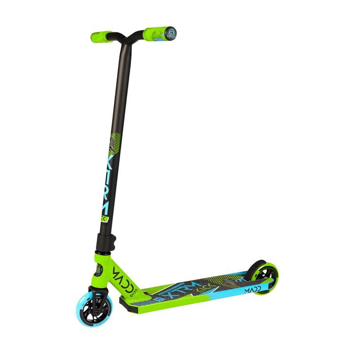 фото Трюковый самокат mgp kick extreme scooter, цвет зелено-синий mgp (madd gear)