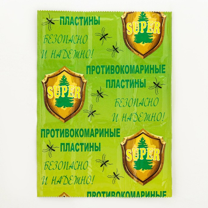 

Пластины от комаров, "Super", синие 9 шт
