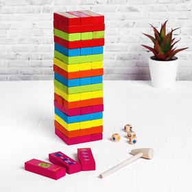 

Игра настольная "Дженга + учимся считать" 26х4х16 см