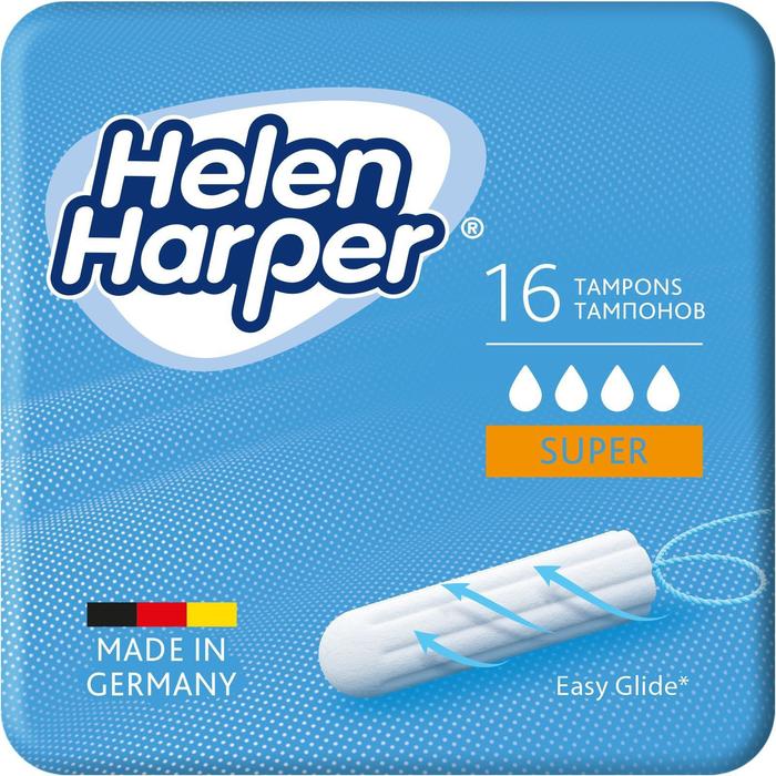 Тампоны безаппликаторные Helen Harper, Super, 16 шт. тампоны безаппликаторные helen harper super 16 шт