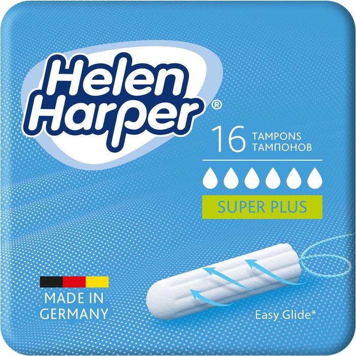 Тампоны безаппликаторные Helen Harper, Super Plus, 16 шт. тампоны гигиенические helen harper super 16 шт