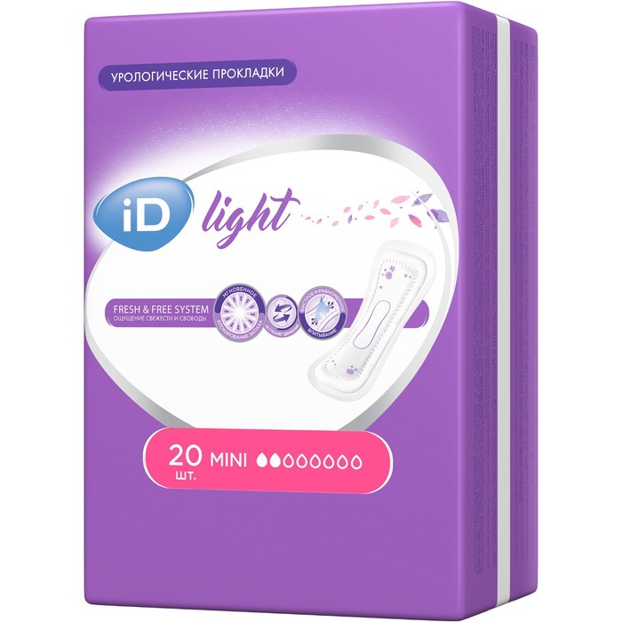 фото Урологические прокладки id light, mini 20 шт