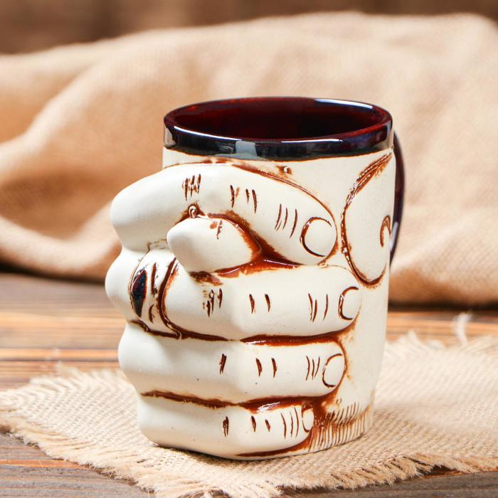 Кружка для пива "Дуля" шамот, 0,5 л