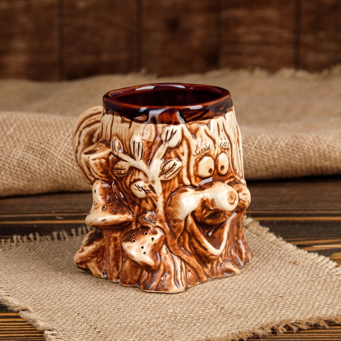 Кружка для пива "Пенёк" 0,35 л, микс