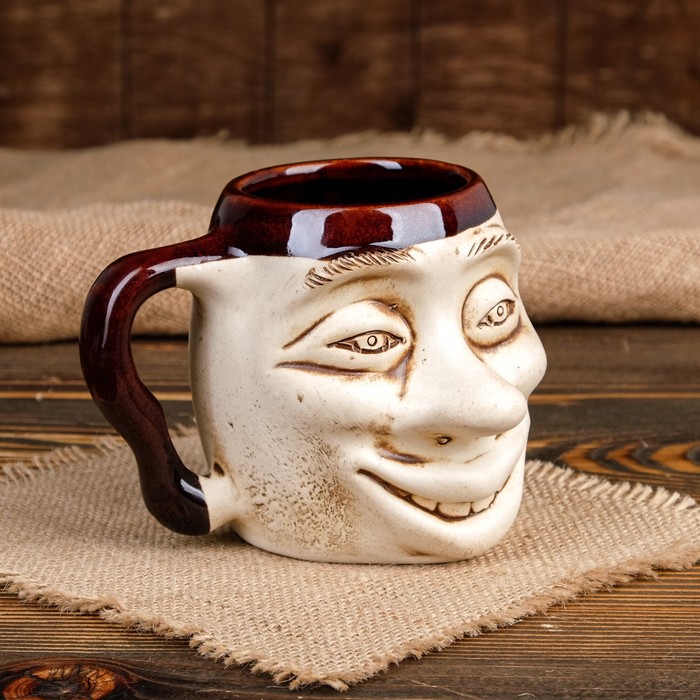 Кружка для пива "Рожа" 0,5 л, микс