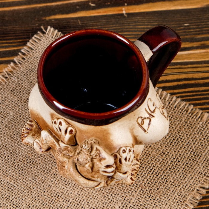 Кружка для пива "Женская фигура: ва-а-у" 0,5 л, микс