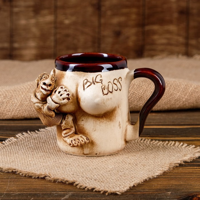 Кружка для пива "Женская фигура: ва-а-у" 0,5 л, микс