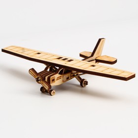 Деревянный конструктор. Cборная модель «Спортивный самолёт» 18 деталей Ош