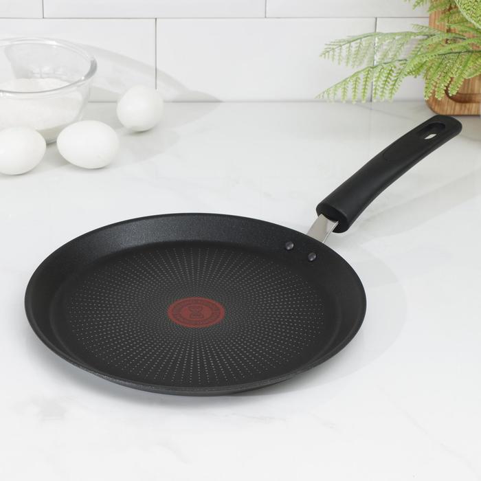 фото Сковорода блинная easy chef, d=25 см, антипригарное покрытие, цвет чёрный tefal