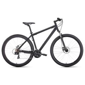 

Велосипед 29" Forward Sporting 2.1 disc, цвет черный матовый/черный, размер 17"