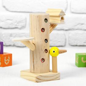 

Развивающая игра "Достань червячка из дерева" 20,5х9х9 см