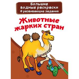 

Большие водные раскраски. Животные жарких стран