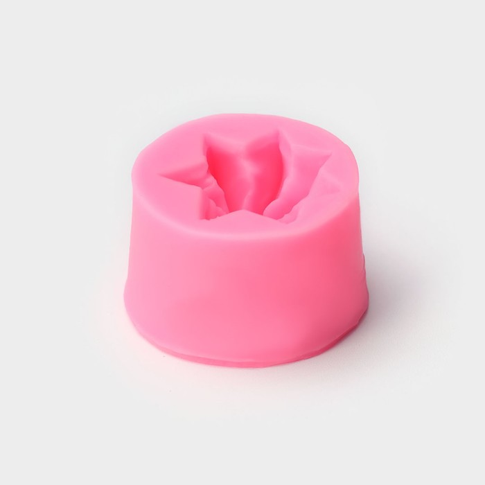 Молд силиконовый «Звёздочка», 4×4×2,5 см, цвет розовый