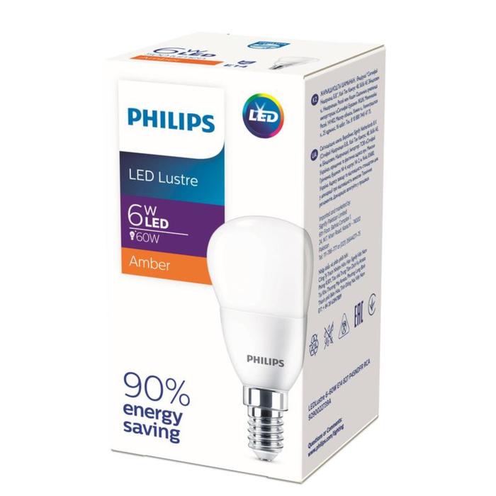 фото Лампа светодиодная ecohome ledlustre 6-60w e14 827 p45ndfr philips 929002273937