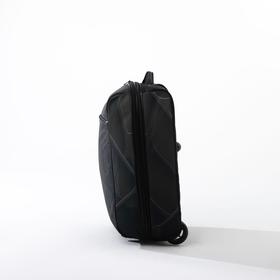 

Чемодан малый 20", отдел на молнии, наружный карман, с расширением, цвет чёрный