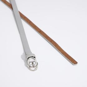 

Ремень женский, ширина 1,5 см, винт, пряжка металл, цвет серебристый