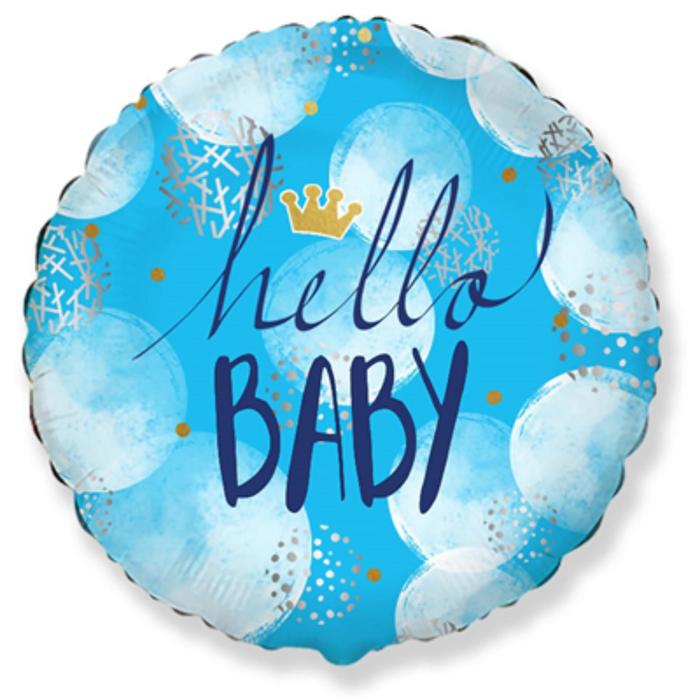 

Шар фольгированный 18" HELLO BABY «Малыш», круг