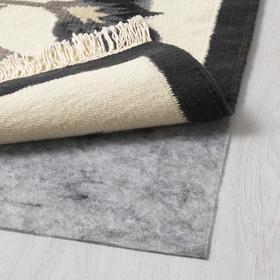 

Ковер безворсовый АЛЬВИНЕ, ручная работа, 170x240 см, цвет серый